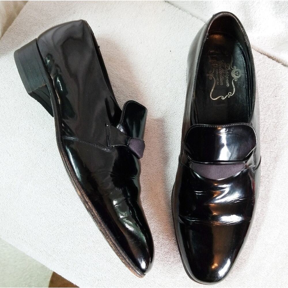 Florsheim black patent leather oxford dress shoes